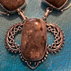 Silver and Stone Necklace